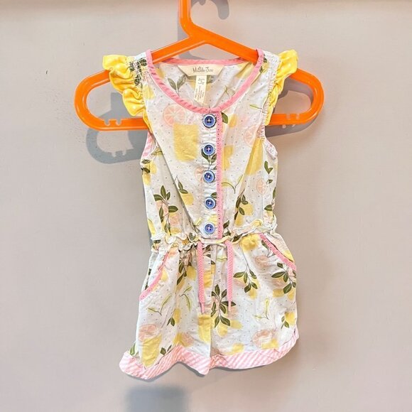 Matilda Jane When‎ Life Gives You Lemons Romper- Size 2 - Picture 1 of 3